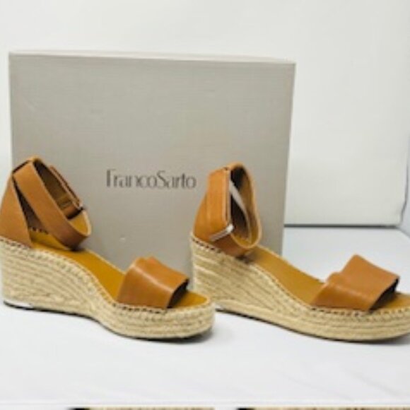 Franco Sarto Tan Wedges size 8 1/2 W - Picture 2 of 7